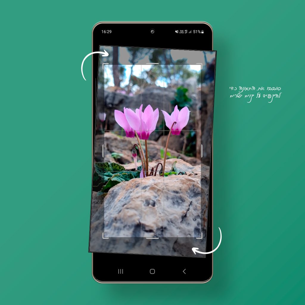 הדגמה לעריכת תמונות בסמארטפון- לופה LUPA